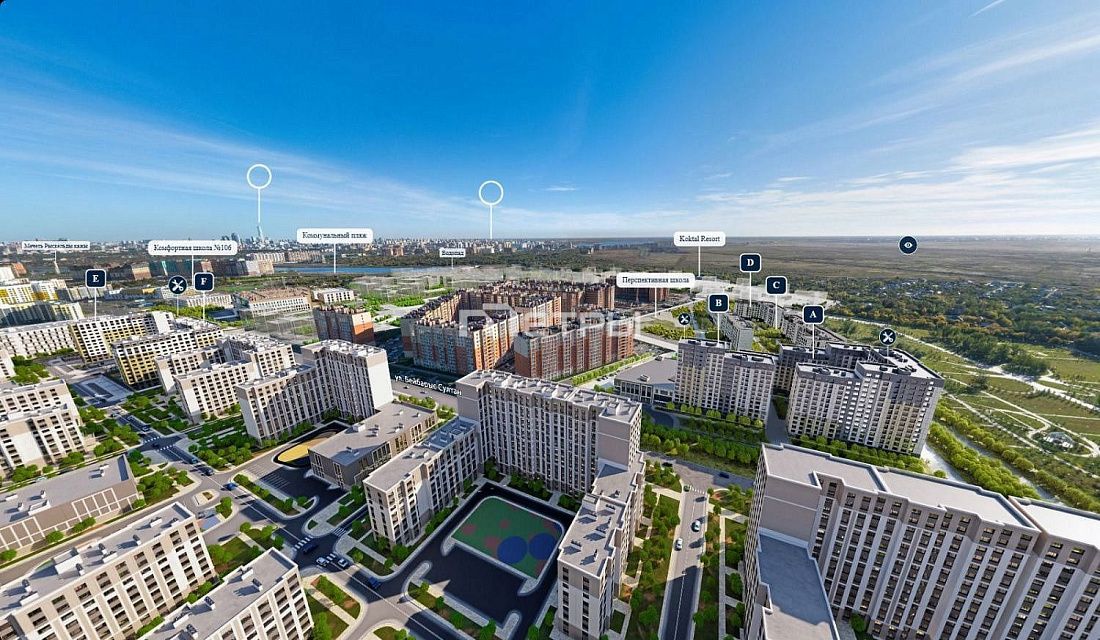 2-х комнатная квартира ЖК Parkland