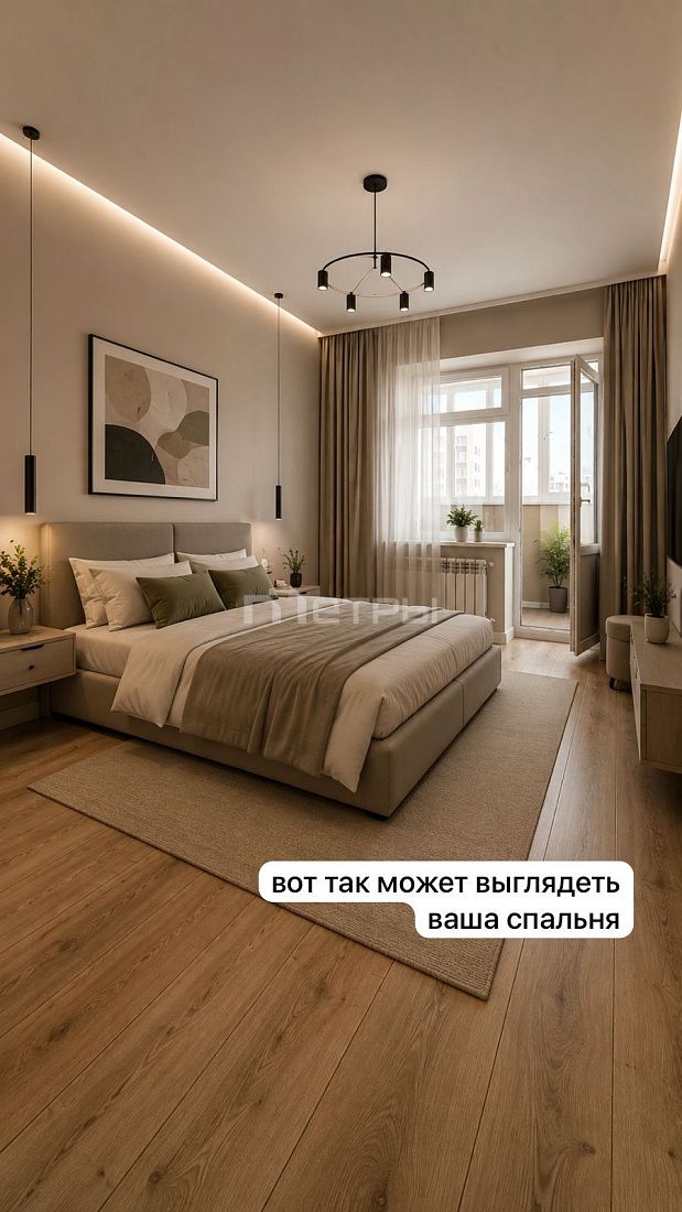 Евро 2 в ЖК Сафар, распашонка 42m2 ПРОДАНА