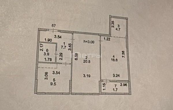 3х комнатная в ЖК Respublika