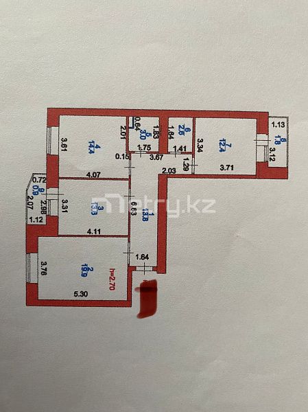 Продам 3 комнатную полноценную квартиру в ЖК Керемет