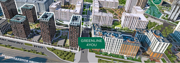 3 ком квартира в ЖК GreenLine.4YOU