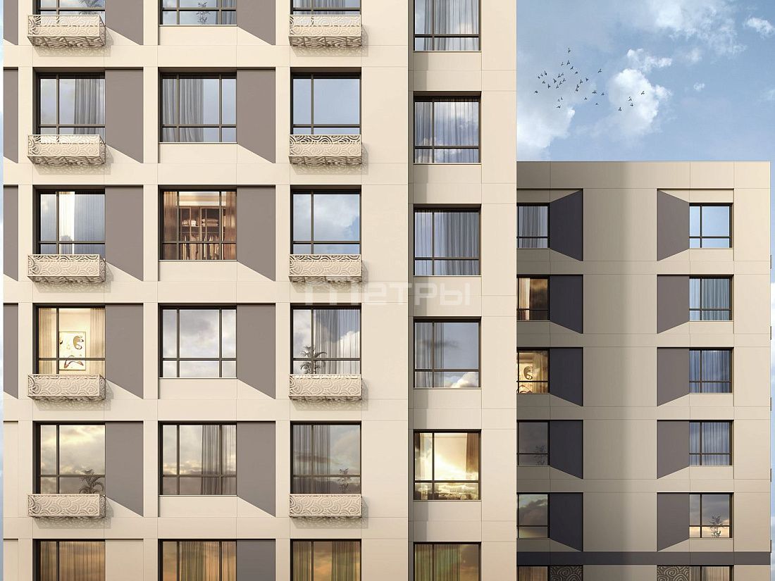 3-комн. в ЖК Bozjyra  90.77 м²